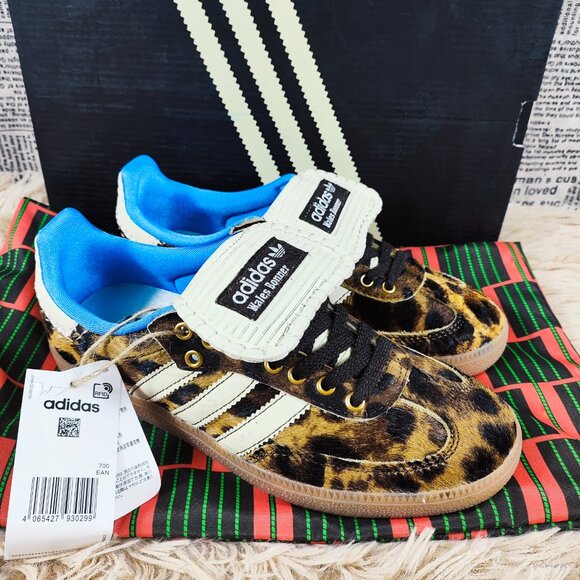 Adidas Wales Bonner X Samba Pony Leopard Sneakers - Picture 1 of 5